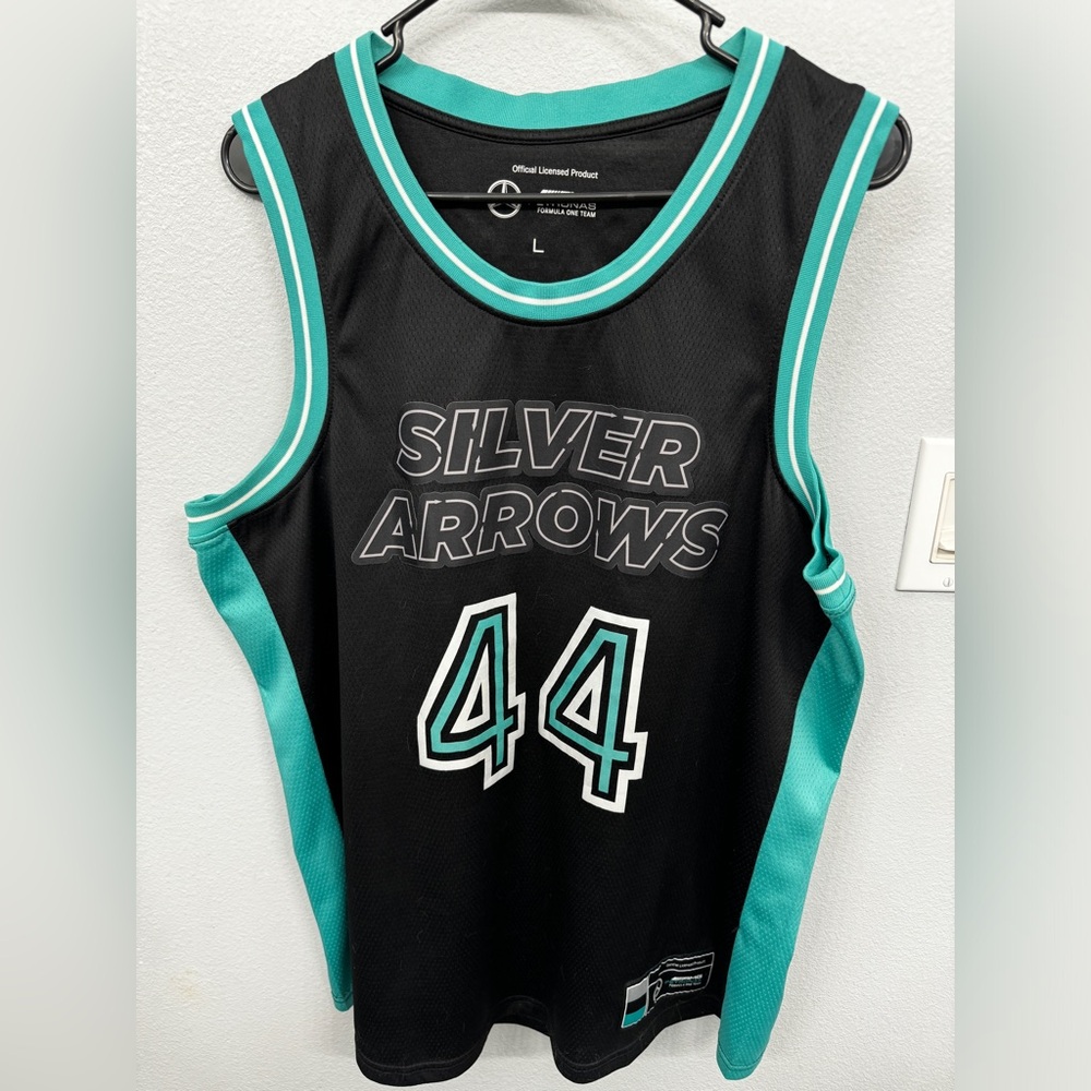 Mercedes AMG Petronas Lewis Hamilton 44 Silver Arrows Jersey